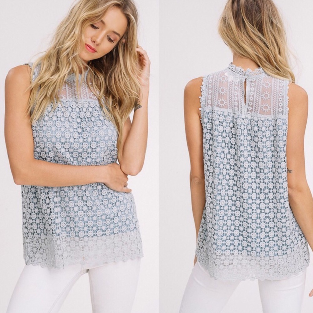 Sami-NWT Sleeveless Lace Top - Picture 1 of 1